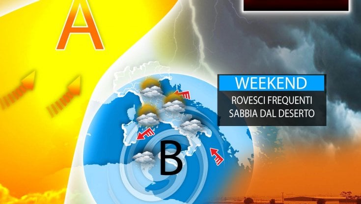 previsioni-meteo:-weekend-instabile,-piogge-al-centro-sud